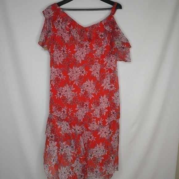 Vince Camuto Boudoir Botanical Ruffle Dress - Picture 3 of 11